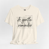 gentle reminder t-shirt inspirational script graphic self care