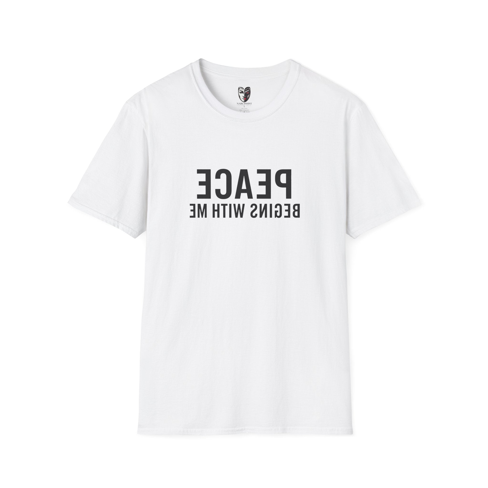 peace begins with me mirror reflection shirt self love affirmation tee