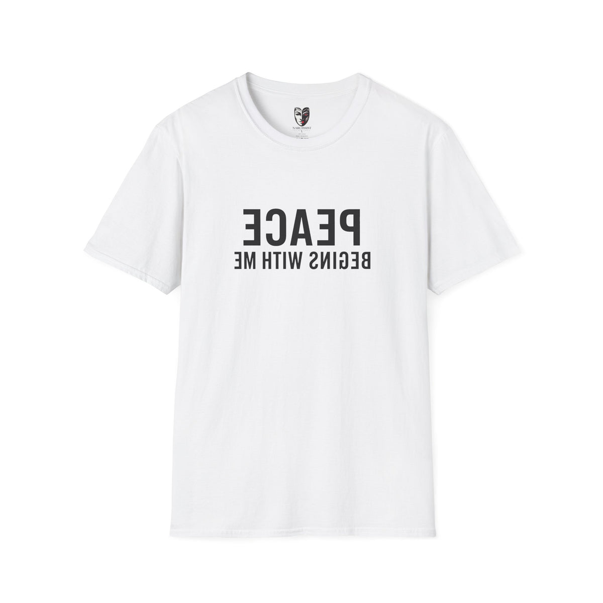 peace begins with me mirror reflection shirt self love affirmation tee