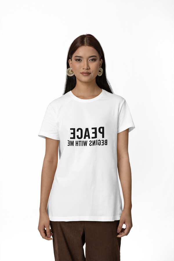 peace begins with me mirror reflection shirt self love affirmation tee