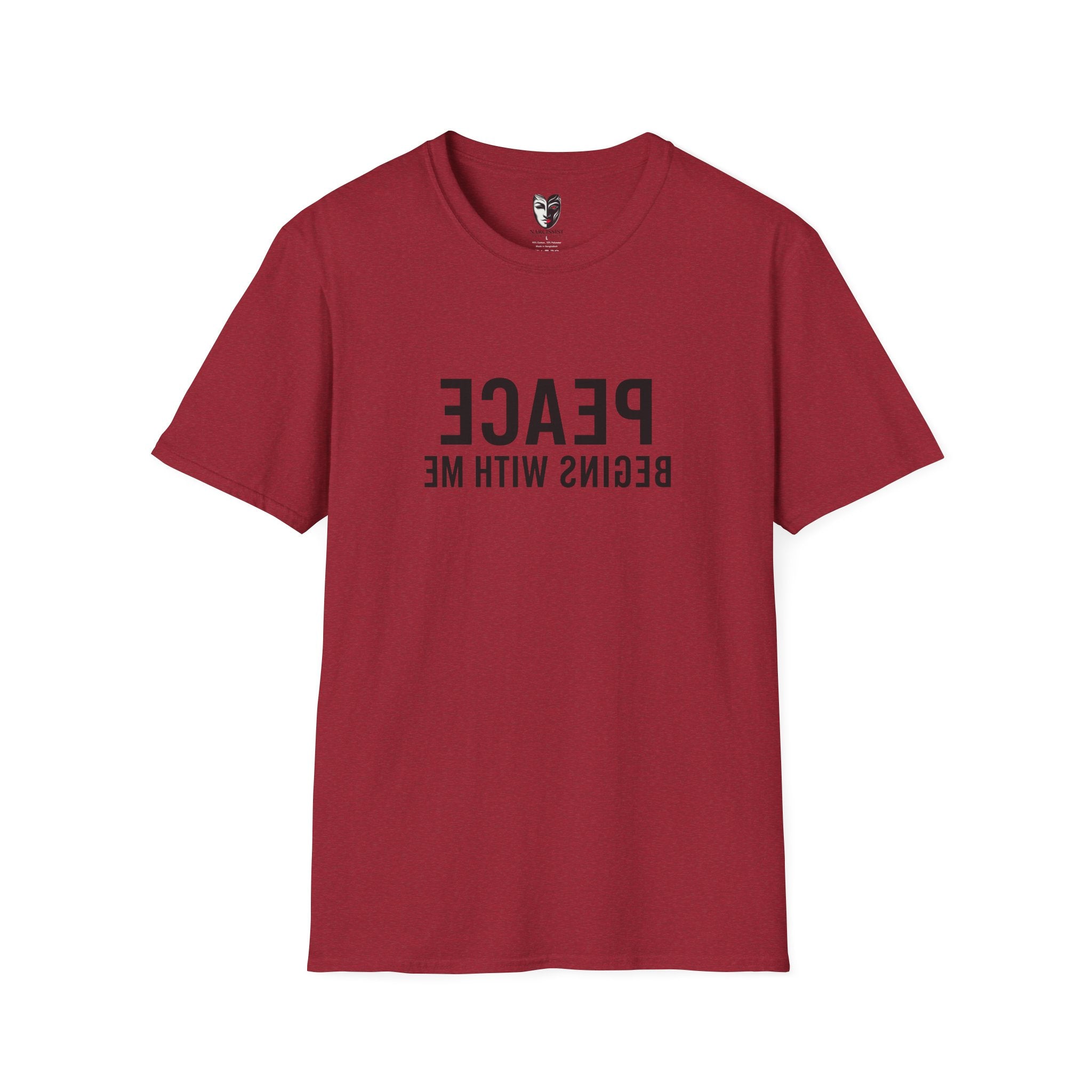 peace begins with me mirror reflection shirt self love affirmation tee