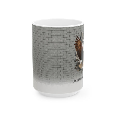 Unbreakable Spirit Eagle Mug | Inspirational Coffee Cup | Strength & Resilience Gift | Spiritual Self Care Mug | Healing Empowerment Mug
