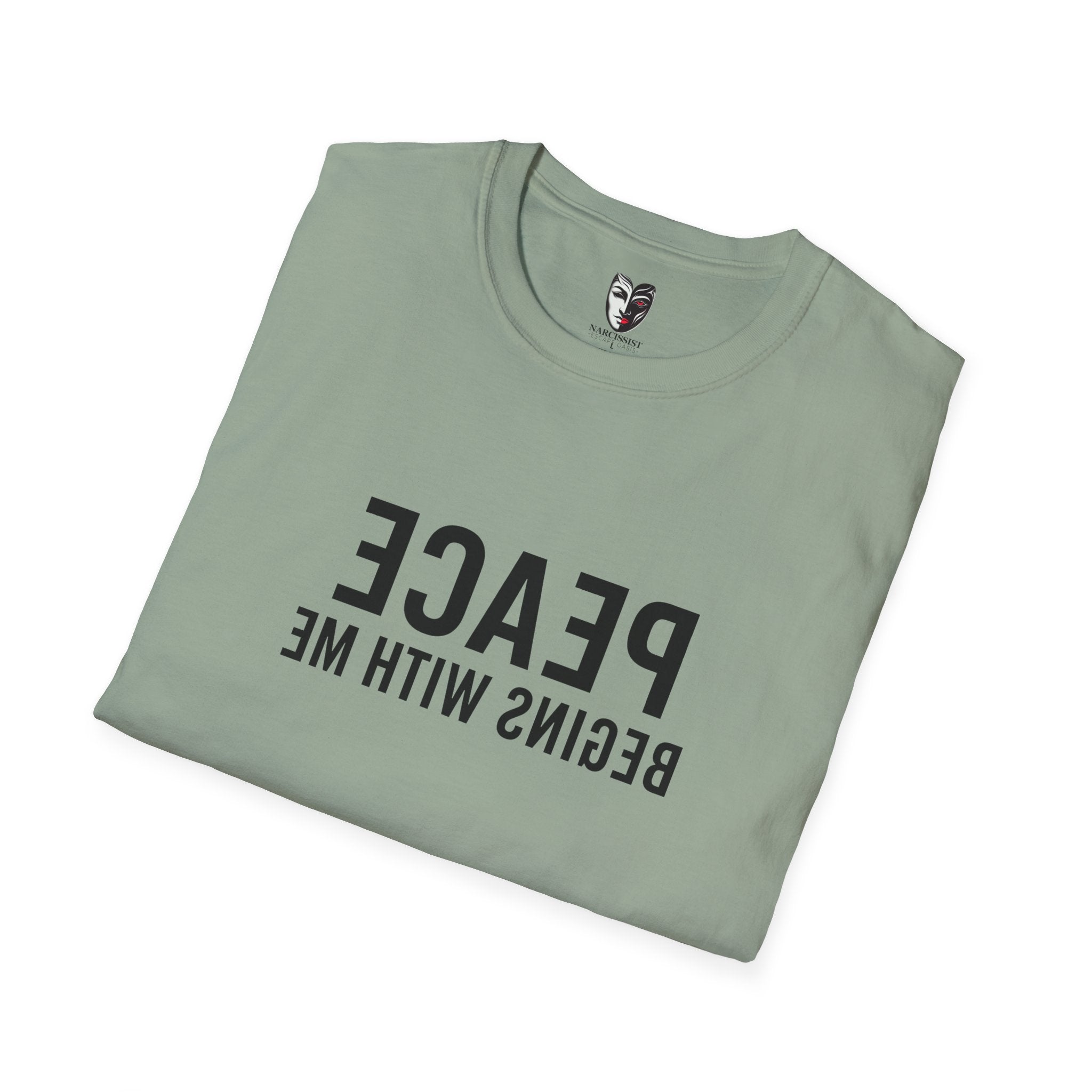 peace begins with me mirror reflection shirt self love affirmation tee