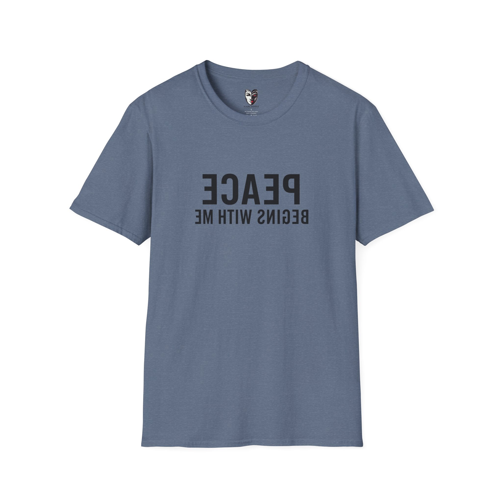 peace begins with me mirror reflection shirt self love affirmation tee
