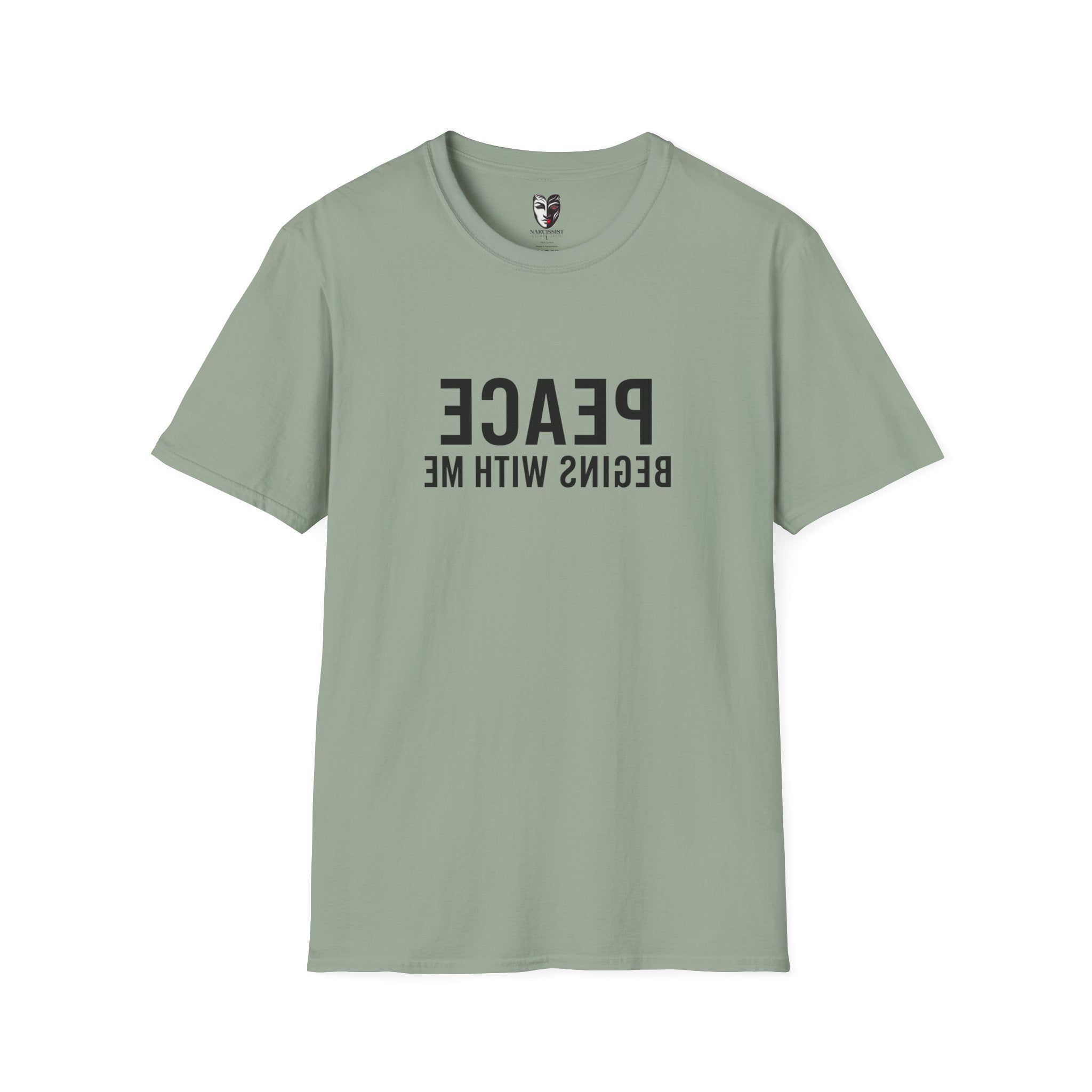 peace begins with me mirror reflection shirt self love affirmation tee