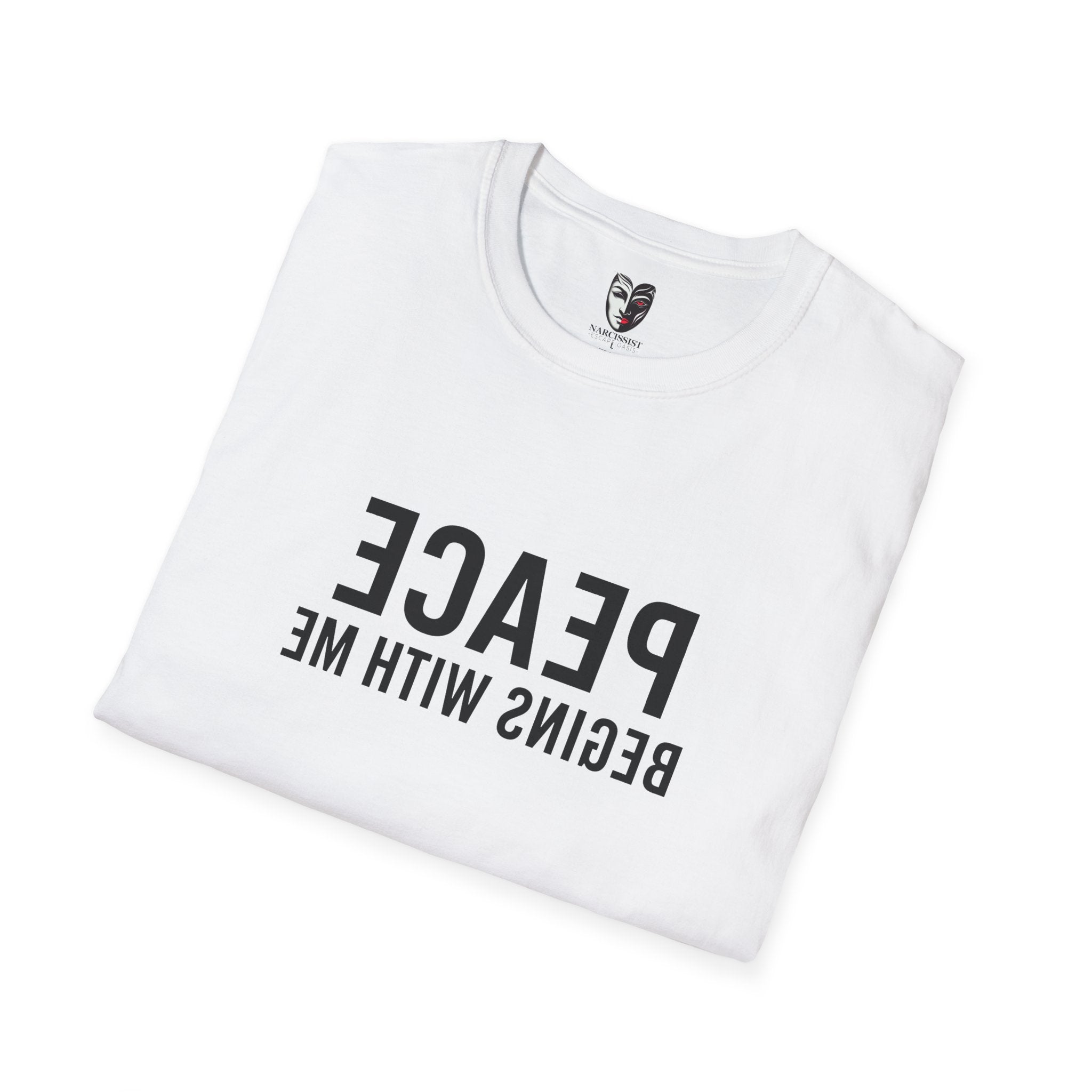peace begins with me mirror reflection shirt self love affirmation tee