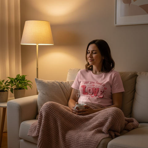 All You Need Is Love T-Shirt – Inspirational Script Graphic Tee