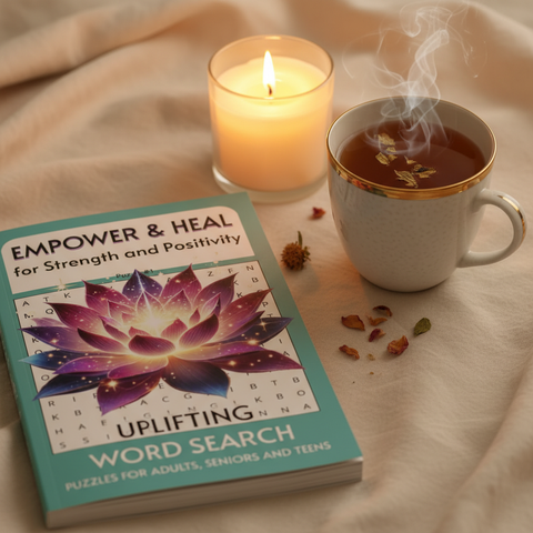 Empower & Heal Uplifting Word Search – Stress Relief & Positive Healing Gift