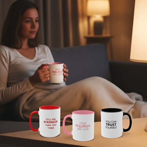 Empowering Accent Mug Set  - 3 piece Bundle