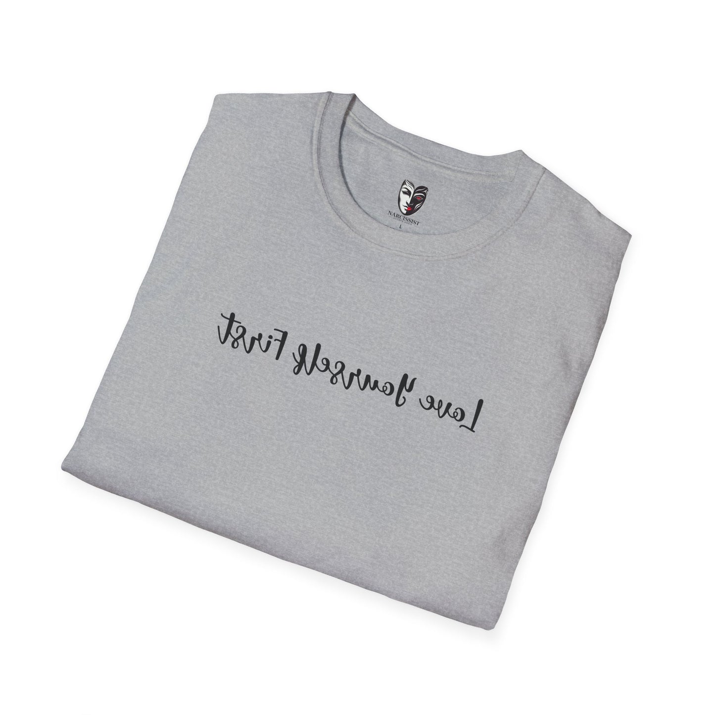 Love Yourself First — Mirror Affirmation Tee (Text Only)