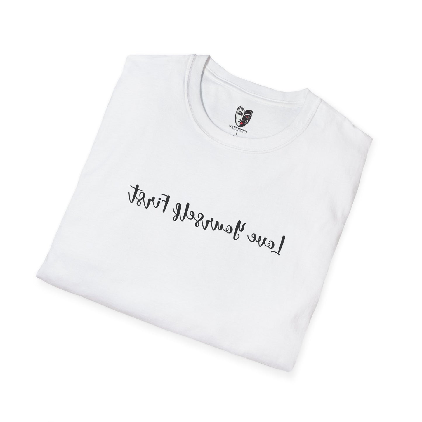 Love Yourself First — Mirror Affirmation Tee (Text Only)