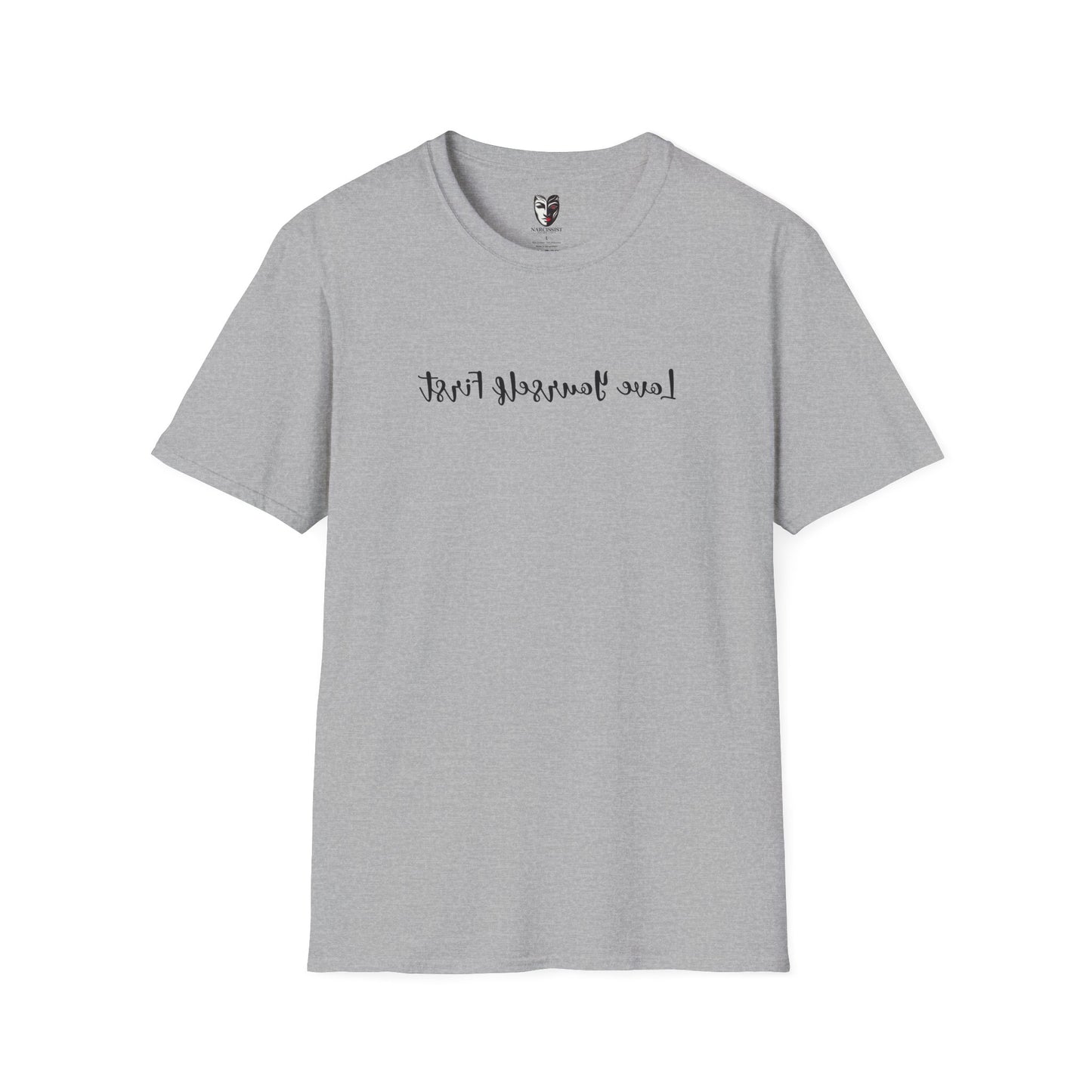 Love Yourself First — Mirror Affirmation Tee (Text Only)