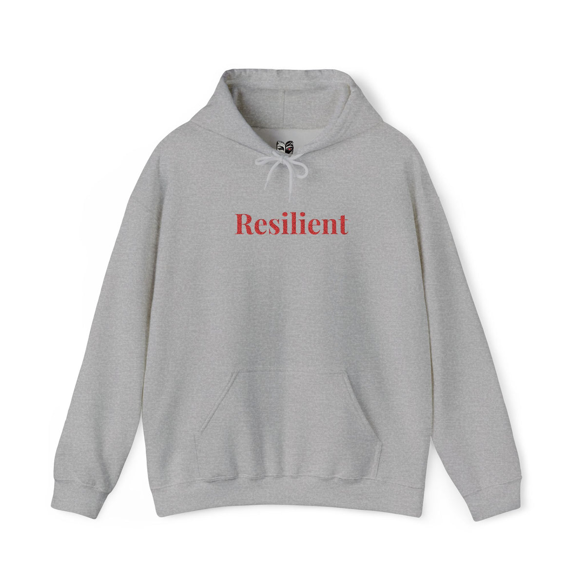Resilient Embroidered Mirror Hoodie – Premium Oversized Unisex Affirmation