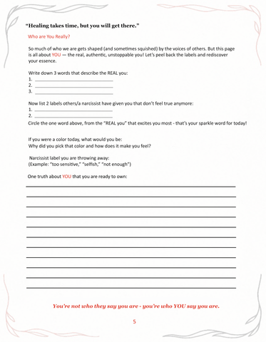 Heal Yourself Guided Journal for Emotional Healing & Self Recovery