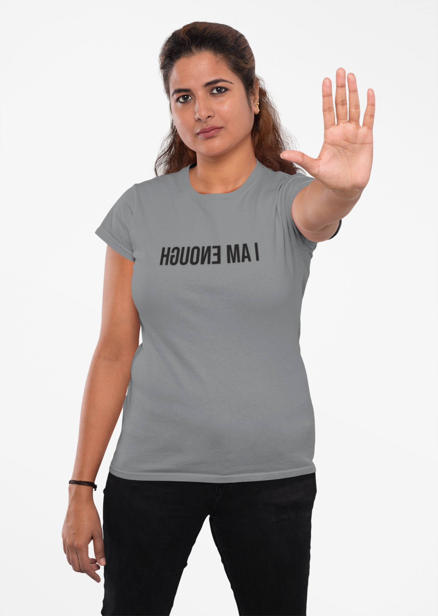i am enough mirror affirmation t-shirt narcissistic abuse recovery self love tee