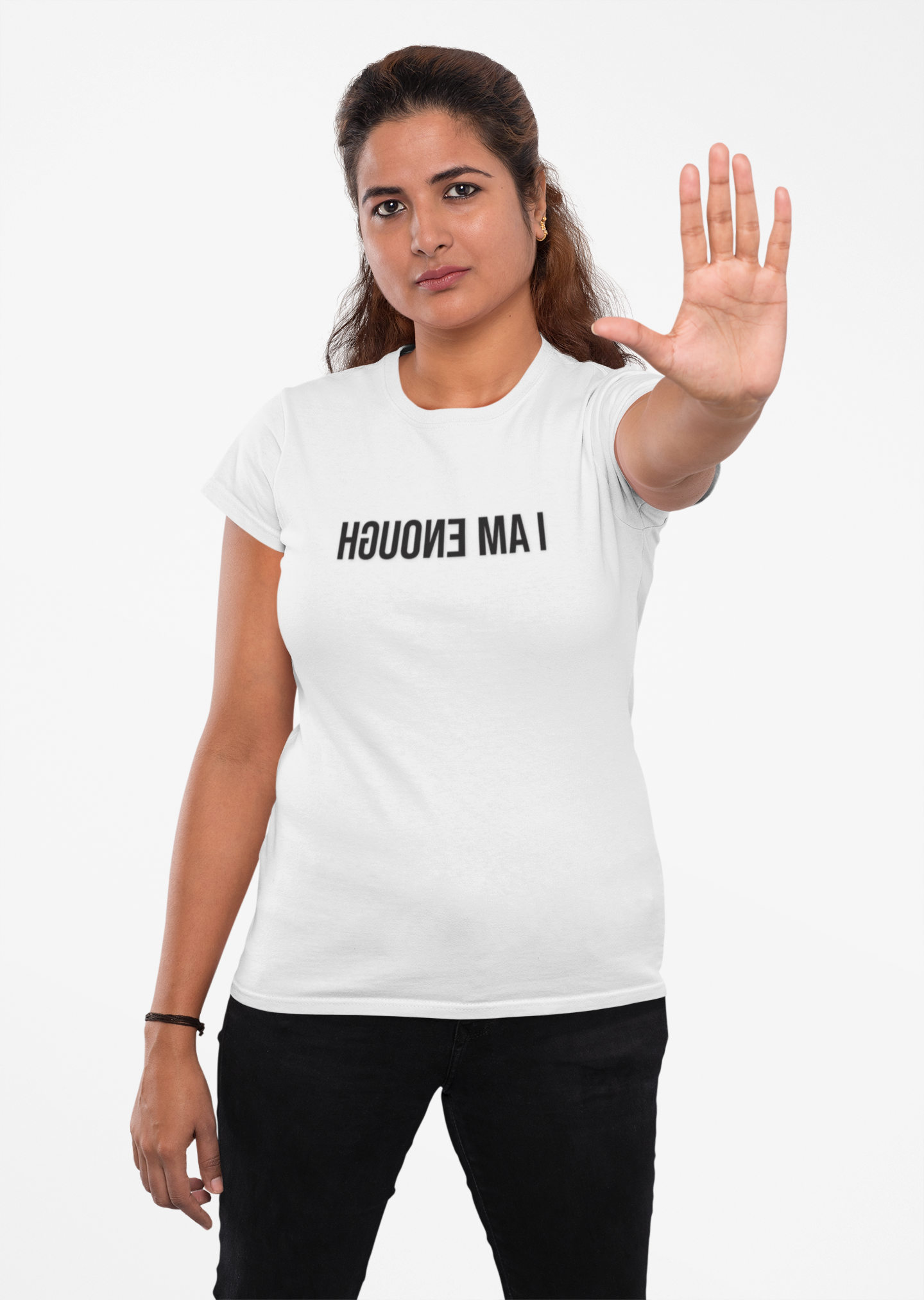 i am enough mirror affirmation t-shirt narcissistic abuse recovery self love tee