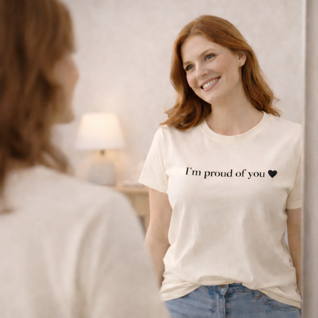 mirror im proud of you t shirt reversed pride affirmation graphic