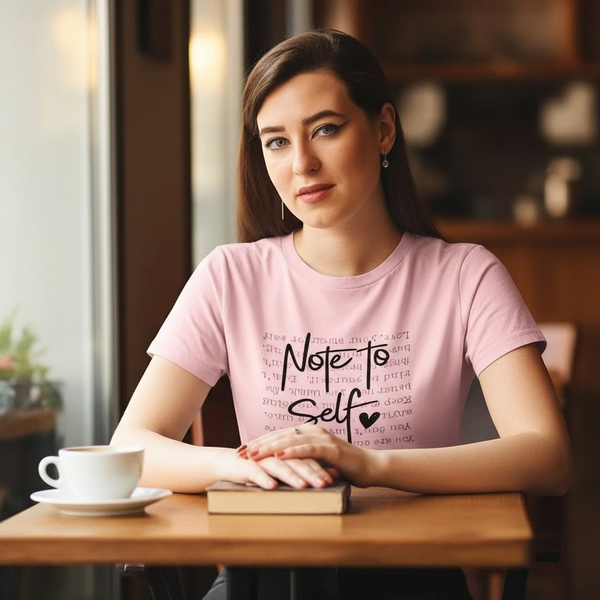 note to self t shirt gentle reminder graphic self care valentines