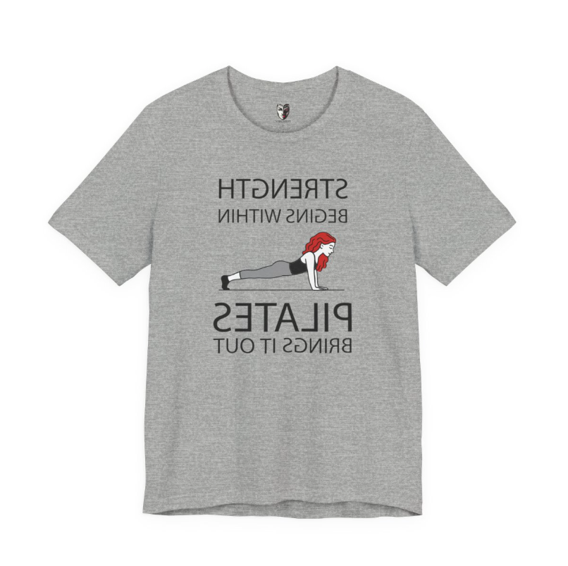 Strength Begins Within Graphic Tee Detail.