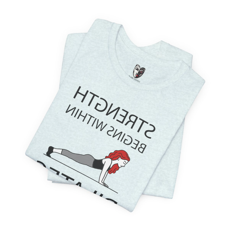 Strength Begins Within Mirror Affirmation Pilates T-Shirt – Yoga, Movement and Self-Belief Tee