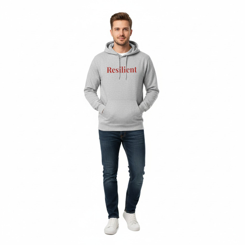 Resilient Embroidered Mirror Hoodie – Premium Oversized Unisex Affirmation