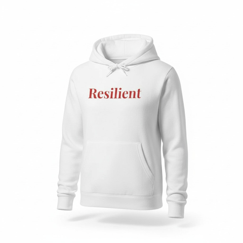 Resilient Embroidered Mirror Hoodie – Premium Oversized Unisex Affirmation
