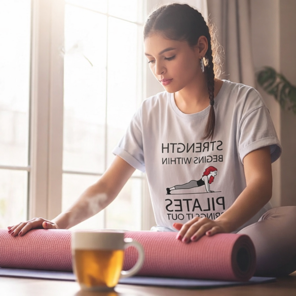 Strength Begins Within Mirror Affirmation Pilates T-Shirt