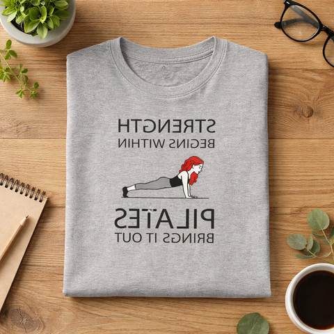 Strength Begins Within Mirror Affirmation Pilates T-Shirt