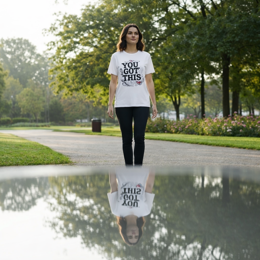 you got this mirror shirt reversed self trust affirmation graphic